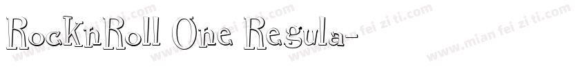 RocknRoll One Regula字体转换